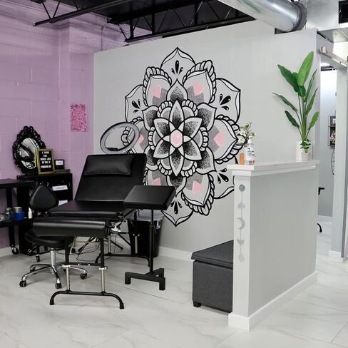 مسند ذراع وشم من POARMEEY مسند للقدمين قابل للتعديل بارتفاع وإمالة وسادة جلدية سوداء in Kuwait