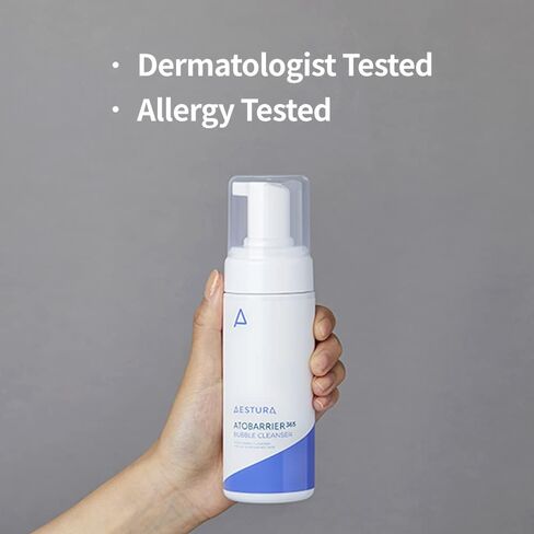 AESTURA ATOBARRIER365 Bubble Cleanser with Mild Acidic pH formula, Pump to Foam Touchless Type Face Wash, Fragrance Free, SOAP Free, Hypoallergenic, 5.07 Fl Oz. in Saudi Arabia