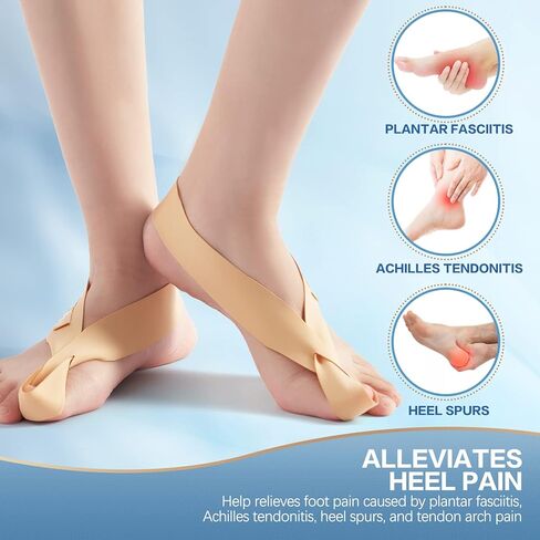 جبيرة ليلية لالتهاب اللفافة الأخمصية، جبيرة ليلية بحزام قابل للتعديل لتخفيف التهاب اللفافة الأخمصية للنساء والرجال والتهاب الأوتار in Kuwait