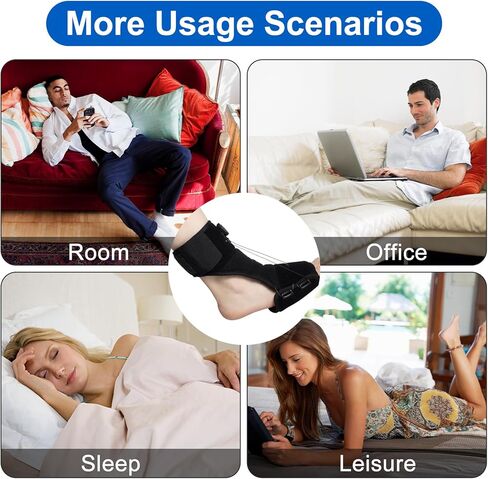 جبيرة ليلية لتخفيف التهاب اللفافة الأخمصية - دعامة التهاب وتر العرقوب بمقبض دوار وسلك حديد مرن جبيرة ليلية ظهرية مرنة للنساء والرجال لتخفيف التهاب اللفافة الأخمصية وآلام قوس القدم والكعب. in Kuwait