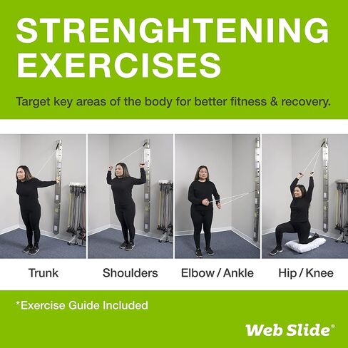 Web Slide Basics System — Stainless Steel — Perfect for Dynamic Warm-ups, Crossfit, Stretching, and Strength Building — Physical Rehab Equipment for Clinic, Home, or Gym in Saudi Arabia