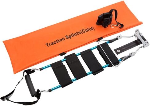 LINE2design Traction Splint Child-Pediatric - Portable Lightweight Immobilization System Emergency First Aid Splint with Carrying Case - Patient Transport Adjustable Ankle Straps in Saudi Arabia