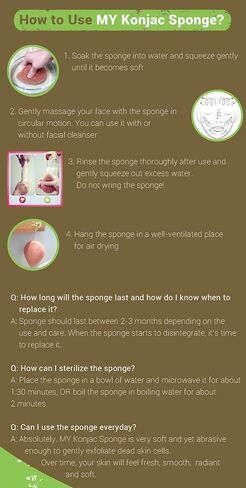 MY Konjac Sponge All Natural Fiber Original Pure Facial Sponge. Excellent for all skin types including very sensitive skin. Leaping Bunny Cruelty Free and The Vegan Society approved. in Saudi Arabia