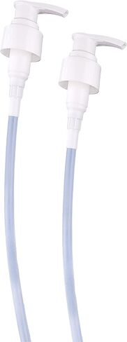 Green Row Universal 24MM (0.94" inches) Lotion Pump Dispenser Smooth for Shampoo, Conditioner, Gel, Body Wash, etc, for 1 Liter/33.8 Ounce/1000ml Bottles, Set of 2 (White) in Saudi Arabia