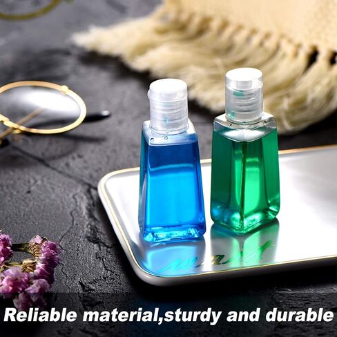 30 Pieces Empty Bottle with Flip Cap Travel Size Containers Clear Plastic Bottle 1 oz/ 30 ml with 3 Pieces Transfer Funnel Plastic Funnels for Liquid, Lotion, Creams, Shampoo and Toiletries in Saudi Arabia
