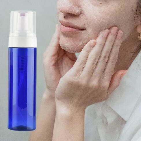 موزع صابون رغوي من قطعتين، زجاجات مضخة رغوية فارغة، زجاجة رغوة بلاستيكية شفافة فارغة قابلة لاعادة الملء لتنظيف السفر وتغليف مستحضرات التجميل (200 مل) in Kuwait