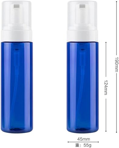 موزع صابون رغوي من قطعتين، زجاجات مضخة رغوية فارغة، زجاجة رغوة بلاستيكية شفافة فارغة قابلة لاعادة الملء لتنظيف السفر وتغليف مستحضرات التجميل (200 مل) in Kuwait