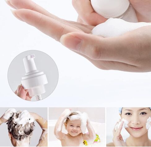موزع صابون رغوي من قطعتين، زجاجات مضخة رغوية فارغة، زجاجة رغوة بلاستيكية شفافة فارغة قابلة لاعادة الملء لتنظيف السفر وتغليف مستحضرات التجميل (200 مل) in Kuwait