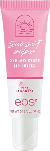 مرطب الشفاه eos Sunset Sips - عصير الليمون الوردي وتوت الجوافة، ترطيب طوال اليوم، العناية بالشفاه، 0.14 أونصة، عبوتان in Kuwait