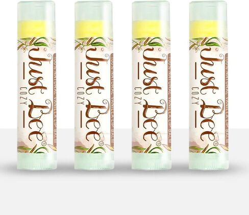 100% Natural Beeswax Lip Balm with Organic Oils (Cool Peppermint, 4 pack) in Kuwait