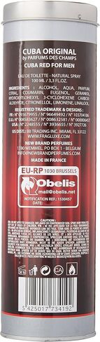 Cuba Magnum Red By Cuba For Men, Eau De Toilette Spray, 4.2-Ounce Bottle,152257 in Saudi Arabia