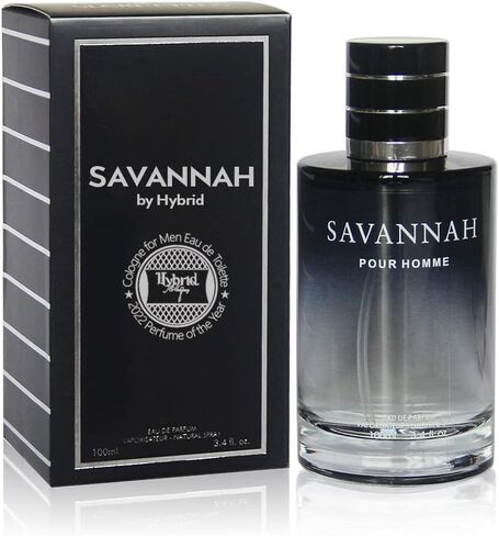 Hybrid & Company SAVANNAH Cologne for Men Eau De Toilette Natural Spray Masculine Scent 3.4 Fl Oz in Kuwait