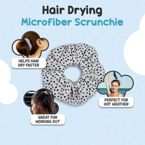 3pcs set Detangle Brush Continuous Spray Bottle & Microfiber Scrunchie Faster Easier detangling Mister Sprayer Towel Scrunchie for Heatless Hair Drying Natural Thick Curly all Hair types Wet Dry Hair in Saudi Arabia
