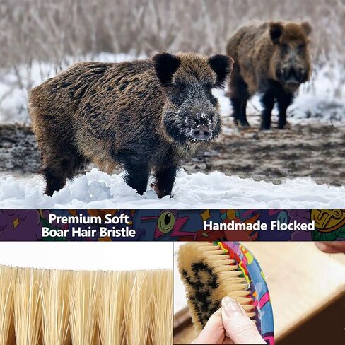 Premium hip-hop designer soft wave brush,made with 100% Boar Bristles for polishing & laying down in Saudi Arabia