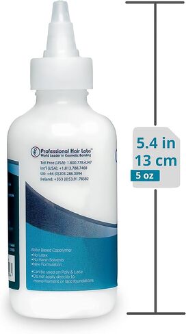GHOSTBOND Platinum Water Resistant Wig Glue for Extreme Heat - 1.3oz - Hair Replacement Adhesive for Poly and Lace Wigs. Invisible Bonding Hair Glue - Strong Hold Lace Front Glue in Saudi Arabia