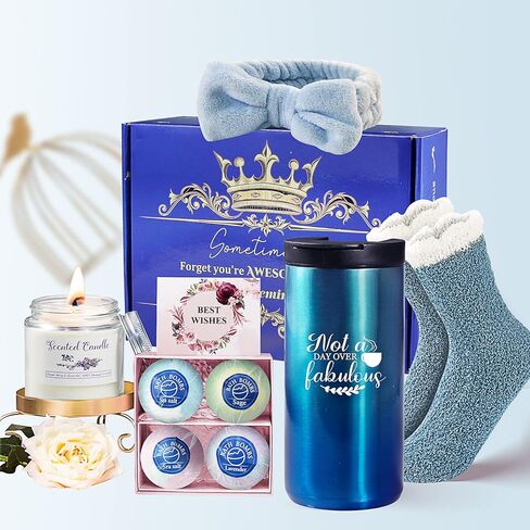 هدايا عيد ميلاد للنساء - سلة هدايا للنساء أفضل فكرة لهدية، للنساء اللاتي لديهن كل شيء، هدايا فريدة للعناية الذاتية وهدايا سبا للنساء والأم والزوجة والأخت in Kuwait