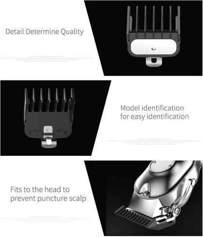 اليكسين واقيات ممتازة لقص الشعر من وال مع مشبك معدني - 8 اطوال قص من 1/16 انش الى 1 انش (1.5-25 ملم) تناسب جميع ماكينات الحلاقة بالحجم الكامل من وال in Kuwait