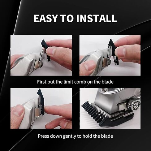 اليكسين واقيات ممتازة لقص الشعر من وال مع مشبك معدني - 8 اطوال قص من 1/16 انش الى 1 انش (1.5-25 ملم) تناسب جميع ماكينات الحلاقة بالحجم الكامل من وال in Kuwait