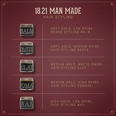 18.21 Man Made Beard Balm for Men, Spiced Vanilla, 2 fl. oz - Premium Grooming Cream with Low Shine for Conditioning and Shaping Beards, Mustaches - Scented Facial Hair Balms, Long-Lasting Moisture in Saudi Arabia