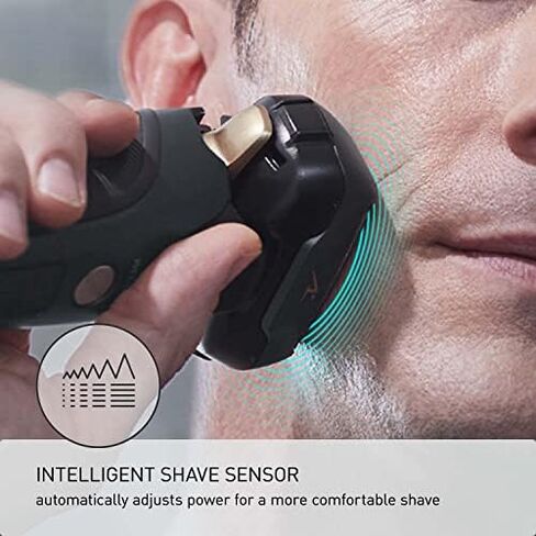 Panasonic Arc5 Electric Razor for Men ES-LV67-K + Replacement Outer Foil WES9173P, Wet Dry 5-Blade Shaver with Intelligent Shave Sensor and 16D Flexible Pivoting Head, ES-AM67-K, Black in Saudi Arabia