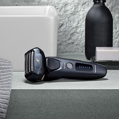 Panasonic Arc5 Electric Razor for Men ES-LV67-K + Replacement Outer Foil WES9173P, Wet Dry 5-Blade Shaver with Intelligent Shave Sensor and 16D Flexible Pivoting Head, ES-AM67-K, Black in Saudi Arabia