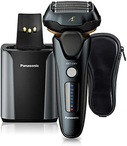 Panasonic Arc5 Electric Razor for Men ES-LV67-K + Replacement Outer Foil WES9173P, Wet Dry 5-Blade Shaver with Intelligent Shave Sensor and 16D Flexible Pivoting Head, ES-AM67-K, Black in Saudi Arabia