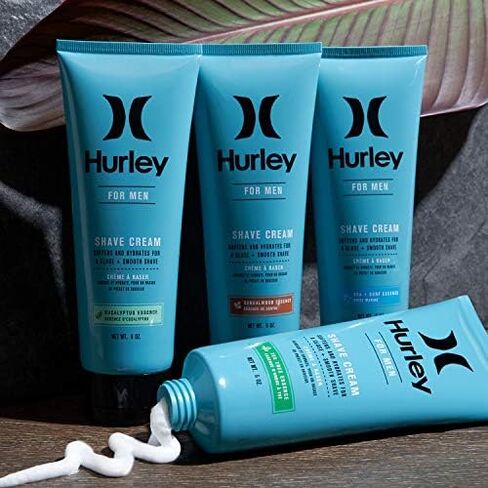 Hurley Men's Shaving Cream - Softens and Hydrates with Aloe Extract and Vitamin E in Saudi Arabia