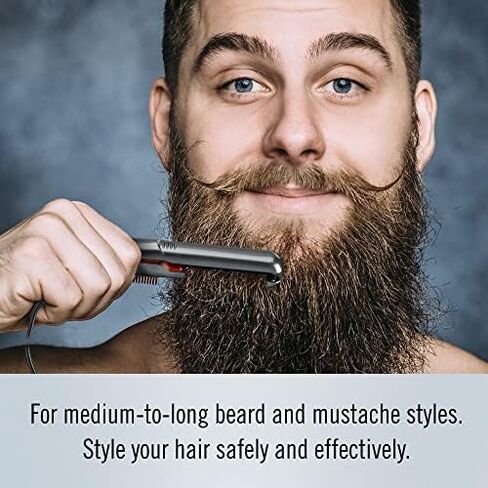 ConairMAN Cordless Heated Beard Comb for Men, Smooth Beards and Hair for Smooth and Added Shine in Saudi Arabia