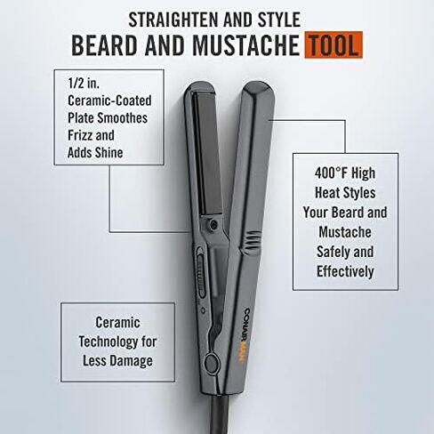 ConairMAN Cordless Heated Beard Comb for Men, Smooth Beards and Hair for Smooth and Added Shine in Saudi Arabia