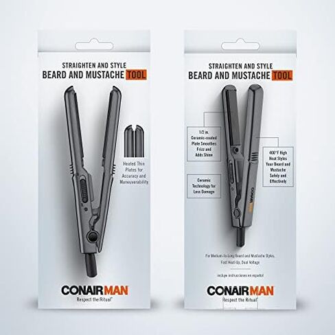 ConairMAN Cordless Heated Beard Comb for Men, Smooth Beards and Hair for Smooth and Added Shine in Saudi Arabia