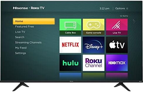 Hisense 55-Inch Class R6 Series Dolby Vision HDR 4K UHD Roku Smart TV with Alexa Compatibility (55R6G, 2021 Model) in Kuwait