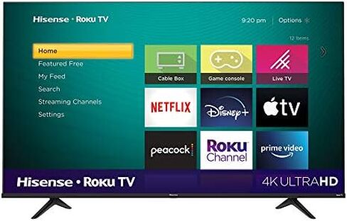 Hisense 55-Inch Class R6 Series Dolby Vision HDR 4K UHD Roku Smart TV with Alexa Compatibility (55R6G, 2021 Model) in Saudi Arabia