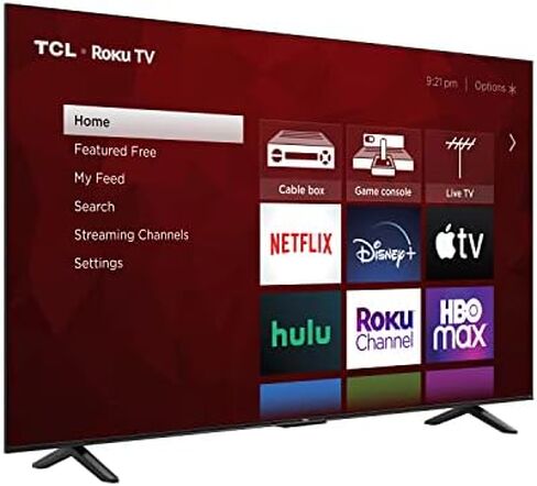 TCL 55" Class 4-Series 4K UHD HDR Smart Roku TV(Wi-Fi, RF, USB, Ethernet, HDMI) - 55S455 in Saudi Arabia
