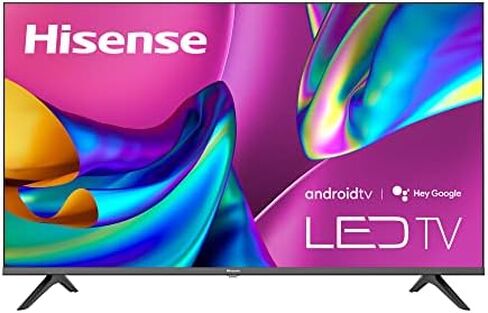 Hisense A4 Series 32-Inch Class HD Smart Android TV with DTS Virtual X, Game & Sports Modes, Chromecast Built-in, Alexa Compatibility (32A4H, 2022 New Model) ,Black in Saudi Arabia