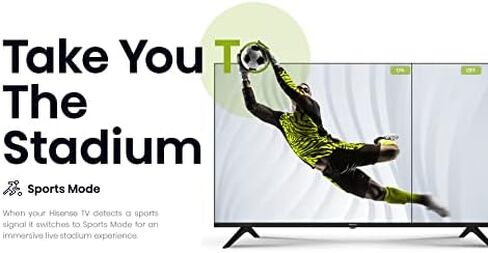 Hisense A4 Series 32-Inch Class HD Smart Android TV with DTS Virtual X, Game & Sports Modes, Chromecast Built-in, Alexa Compatibility (32A4H, 2022 New Model) ,Black in Saudi Arabia