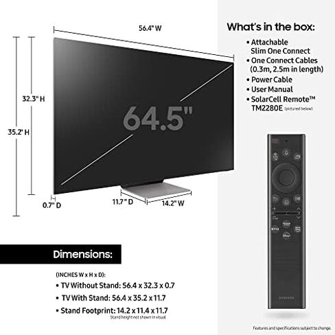 سامسونج 85 بوصة فئة Neo QLED 8K QN900B Series Mini LED Quantum HDR 64x، شاشة إنفينيتي، Dolby Atmos، Object Tracking Sound Pro، تلفزيون ذكي مع Alexa مدمج (QN85QN900BFXZA، موديل 2022) in Kuwait