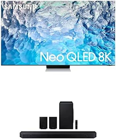 سامسونج 85 بوصة فئة Neo QLED 8K QN900B Series Mini LED Quantum HDR 64x، شاشة إنفينيتي، Dolby Atmos، Object Tracking Sound Pro، تلفزيون ذكي مع Alexa مدمج (QN85QN900BFXZA، موديل 2022) in Kuwait