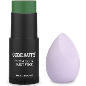 CCbeauty Baby Pink Face Paint Stick,Face Painting Kit,Non Toxic SFX Makeup For Cat Unicorn Fairy Halloween Costume Cosplay,Professional Body Paint,Full Coverage Painting Foundation With Makeup Sponge in Saudi Arabia