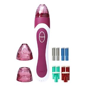 PMD Personal Microderm Elite Pro - At-Home Microdermabrasion Machine with Kit for Face and Body - Exfoliating Crystals and Vacuum Suction for Fresh and Radiant Skin - Three Speed and Suction Options