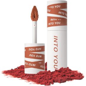 INTO YOU Matte Lipstick, Super Stay Lipstick for Women, Waterproof, Long Lasting Lipstick, High Impact Lipcolor with Lightweight Lip Mud Texture, Dual-use for Lips and Cheek, Pink Lipstick (EM02)