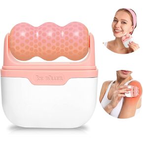 Ice Roller for Face ，Ice Face Roller Cold Therapy Tools, Cold Facial Ice Roller Massager for Eye Puffiness, Migraine, TMJ Pain Relief & Minor Injury, Skin Care Products (Blue)