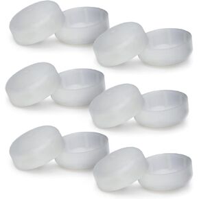 Bundle: 6 Pairs Deluxe TuffCaps Walker Glide Covers for Use with Rubber Tips (Sold Separately) (Black) in Saudi Arabia