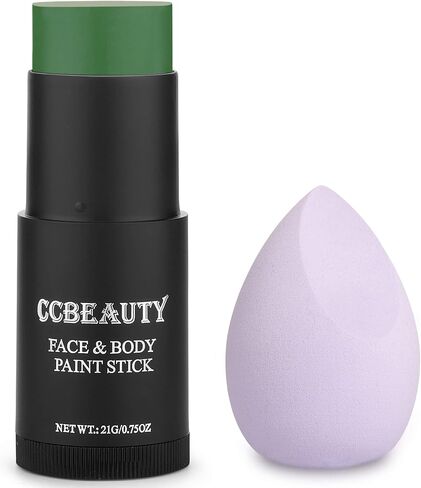 CCbeauty Baby Pink Face Paint Stick,Face Painting Kit,Non Toxic SFX Makeup For Cat Unicorn Fairy Halloween Costume Cosplay,Professional Body Paint,Full Coverage Painting Foundation With Makeup Sponge in Saudi Arabia