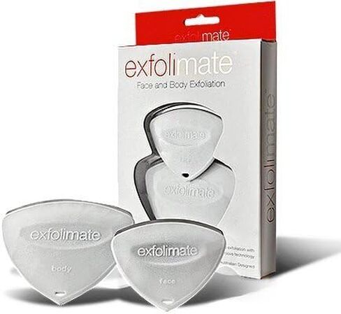 Exfolimate, 2 Piece Face and Body Exfoliation Tool Set - Remove blackheads, clear pores, freshen and revitalize skin. in Saudi Arabia