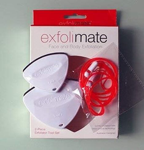 Exfolimate, 2 Piece Face and Body Exfoliation Tool Set - Remove blackheads, clear pores, freshen and revitalize skin. in Saudi Arabia
