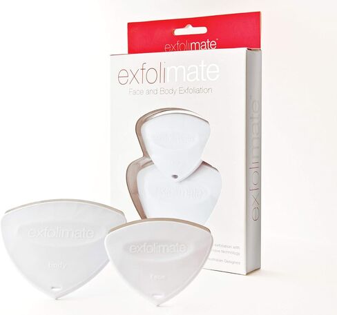 Exfolimate, 2 Piece Face and Body Exfoliation Tool Set - Remove blackheads, clear pores, freshen and revitalize skin. in Saudi Arabia