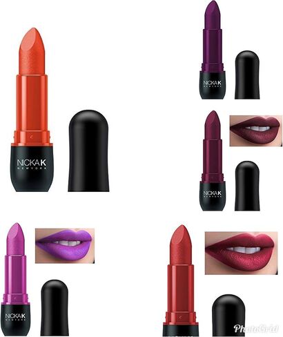 NICKA K New York True Matte Lipstick Variety Set Of 5 Flirtatiously Shades in Saudi Arabia