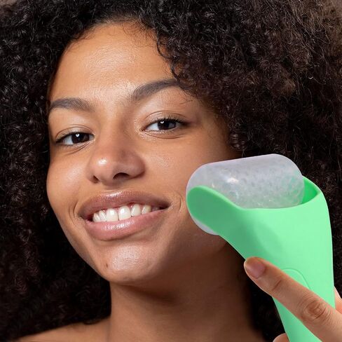 BAIMEI Ice Roller and Gua Sha Facial Tools, Ice Roller for face Reduces Puffiness Migraine Pain Relief-Green in Kuwait