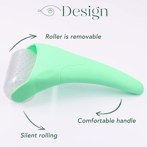 BAIMEI Ice Roller and Gua Sha Facial Tools, Ice Roller for face Reduces Puffiness Migraine Pain Relief-Green in Kuwait