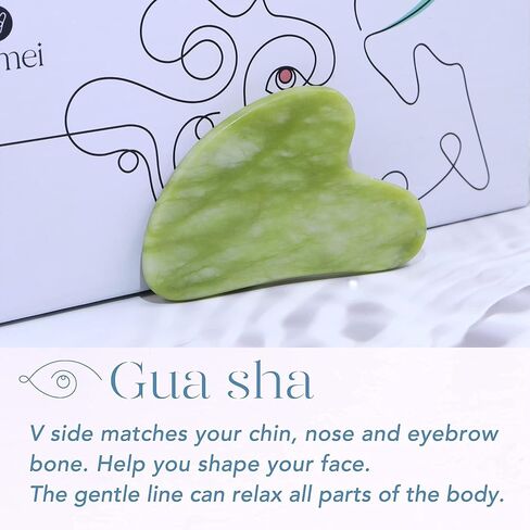 BAIMEI Ice Roller and Gua Sha Facial Tools, Ice Roller for face Reduces Puffiness Migraine Pain Relief-Green in Kuwait